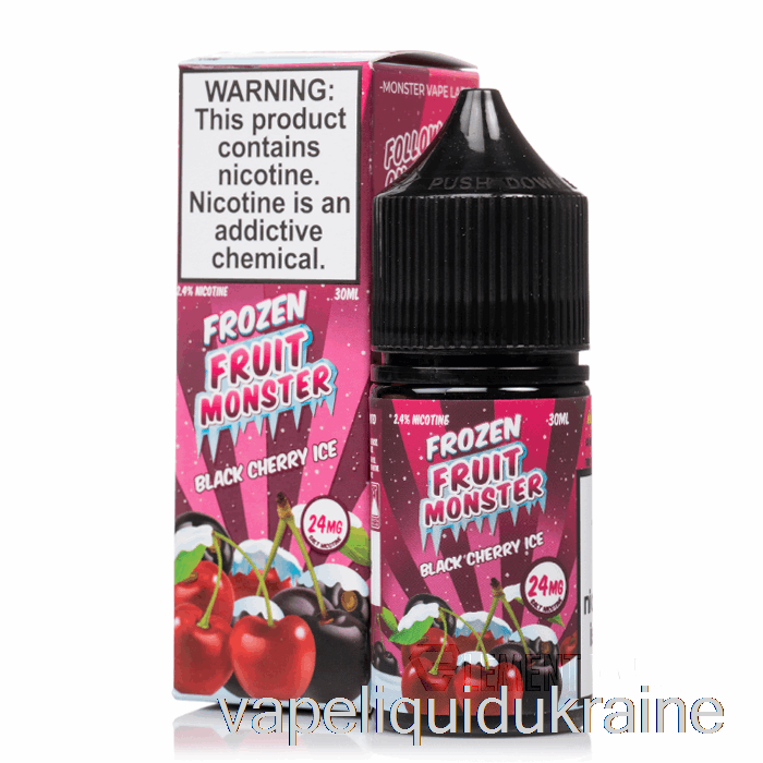 Vape Ukraine ICE Black Cherry - Frozen Fruit Monster Salts - 30mL 24mg